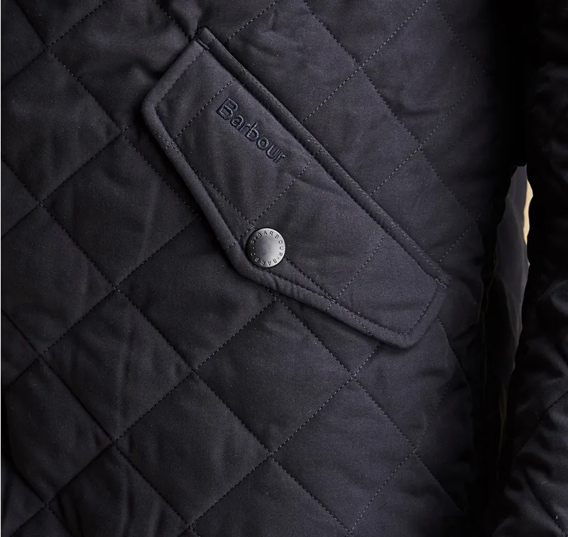 Barbour Mens Shoveler Quilt Jacket Navy-5